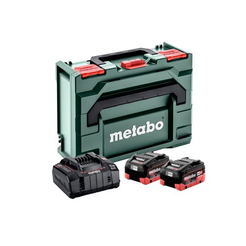 Metabo LiHD akkumulátor csomag 18V 2x8,0Ah töltővel Metaloc kofferben
