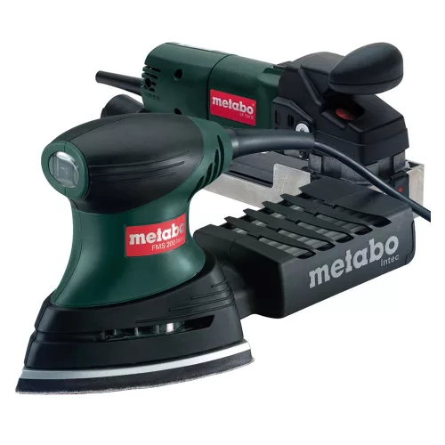 Metabo 710W Lakkmaró LF 724 S + Multicsiszoló FMS 200 Intec + 10 csiszolólap + 4 kés