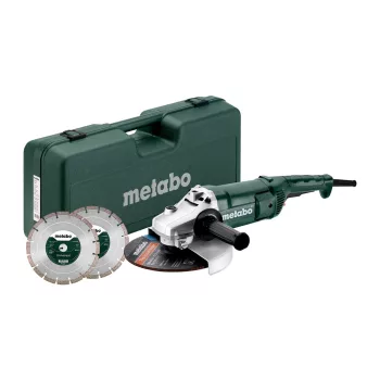  Metabo sarokcsiszoló WE 2200-230 2200W, 230mm +2 gyémánt darabolótárcsa kofferben