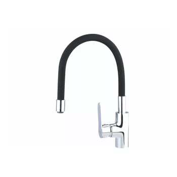   Extol mosogató csaptelep  hajlékony szilikon kifolyó csővel, 35mm, fekete