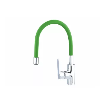   Extol Baletto mosogató csaptelep  hajlékony szilikon kifolyó csővel, 35mm, zöld