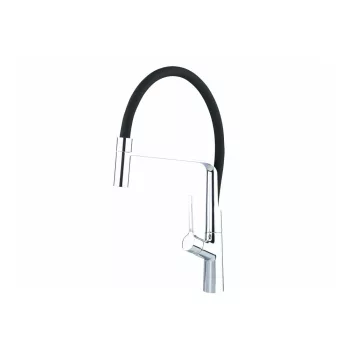   Extol Baletto mosogató csaptelep, fix helyzetű tartó, hajlékony szilikon kifolyó csővel, 25mm, fe