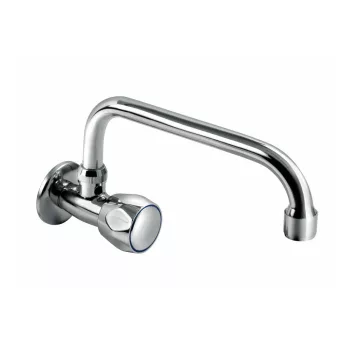   Extol Baletto mosdó csaptelep hidegvízhez, kerámia szelep, króm, 20cm hosszú csőr