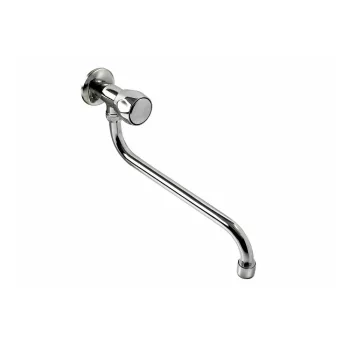   Extol Baletto mosdó csaptelep hidegvízhez, kerámia szelep, króm, 25cm hosszú csőr