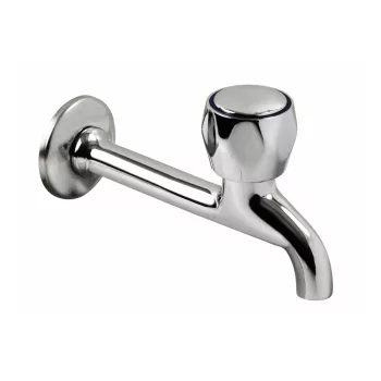   Extol Baletto mosdó csaptelep hidegvízhez, kerámia szelep, króm, 25cm hosszú csőr