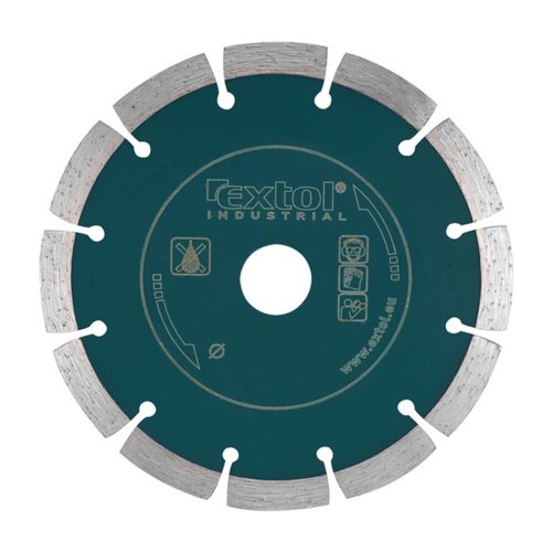 Extol Industrial szegmenses ipari gyémántvágó tárcsa 125x22,2mm (száraz)