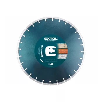   Extol Industrial gyémántvágó BETON-ra, ipari korong, szegmenses; 400×25,4mm, száraz és vizes vágásra