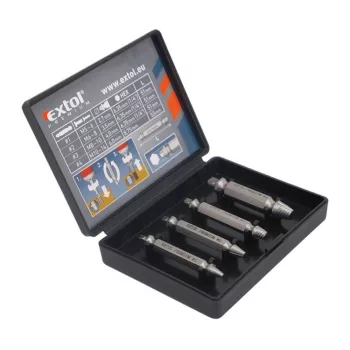 Extol Premium törtcsavarkiszedő készlet 4 részes M5-M14