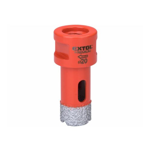 Extol Premium körkivágó csempére, gyémánt vágóél; 20mm × M14, sarokcsiszolóba fogható
