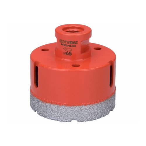 Extol Premium körkivágó csempére, gyémánt vágóél 65mm × M14, sarokcsiszolóba fogható