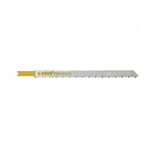 Extol Premium dekopírlap, 5db, univerzális befogás, HCS; 126×9×1,5mm, 4mm fogtáv, kösz. fogak, eg