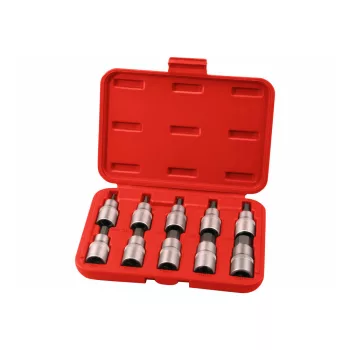   Extol Premium bitdugófej készlet, imbusz 1/2"×55mm (HEX 3-4-5-6-7-8-10-12-14-17), CrV/S2 10 része