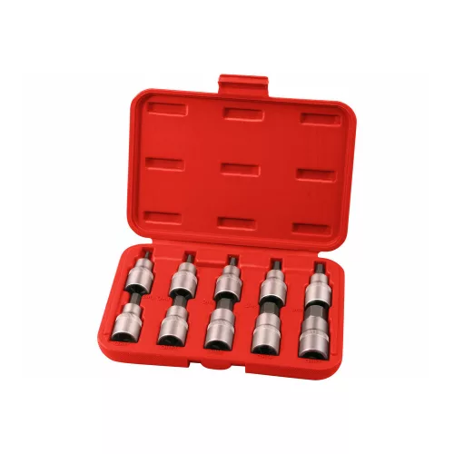 Extol Premium bitdugófej készlet, imbusz 1/2"×55mm (HEX 3-4-5-6-7-8-10-12-14-17), CrV/S2 10 része
