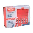 Extol Premium bitdugófej készlet, imbusz 1/2"×55mm (HEX 3-4-5-6-7-8-10-12-14-17), CrV/S2 10 része