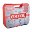 Extol Premium szerszám és dugókulcs készlet,100db; 1/4", és 1/2" racs.kar (45 fog), cs-v kulcs, c