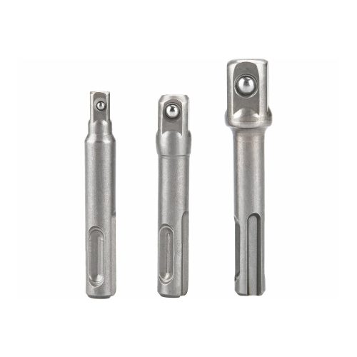 Extol Premium dugókulcs adapter készlet 3db-os; 1/4" - 3/8" - 1/2", befogás: SDS Plus, Cr.V.