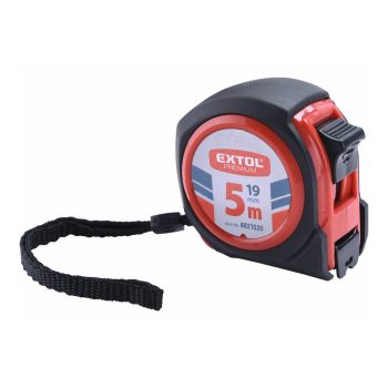 Extol Premium mérőszalag, gumírozott, 1 stoppos, 5m×25mm