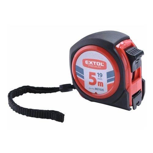Extol Premium mérőszalag, gumírozott, 1 stoppos, 5m×25mm
