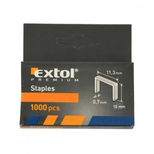 Extol Premium tuzogépkapocs 8mm 1000db