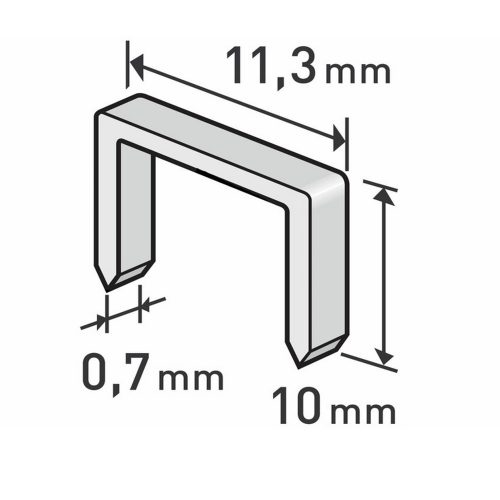 Extol Premium tűzőgépkapocs 10mm 1000db