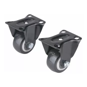   Extol Premium készülékgörgő 2 db, fix, fekete PVC, 40mm, max. teherbírás: 30 kg/db