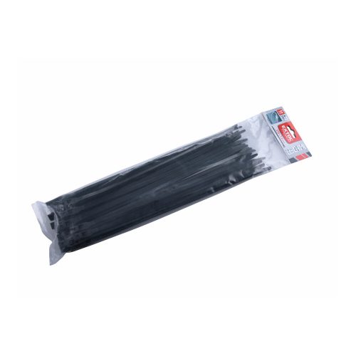 Extol Premium kábelkötegelő 7,6×370mm 50db, EXTRA, fekete nylon; UV-, sav- és lúgálló