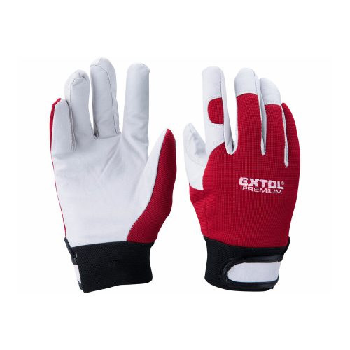 Extol Premium kesztyű, kombinált, sertésbőr tenyérrész,/ SPANDEX kézhát,  10