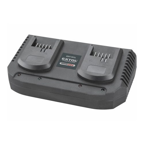 Extol Premium akkutöltő, dupla, Share20V