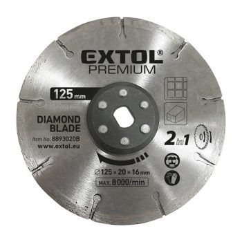   Extol Premium gyémántvágó tárcsa 2in1 125x20mm (8893020)