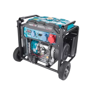  Heron benzinmotoros áramfejlesztő elektromos indítással, inverterrel, 9kVa, 400/230V