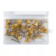 Extol Craft mini drótcsiszoló készlet 3,2 mm befogás, 45 db, 3 féle fazékkefe fejforma, rezezett