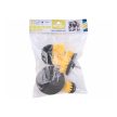 Extol Craft nylon csiszoló kefe készlet 4 db; 1/4"×25 mm csap, fúrógépbe fogható