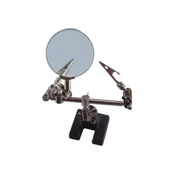   Extol Craft nagyító csipesszel (2db csipesz), talppal, nagyító átmérője 60mm, 8x nagyítás