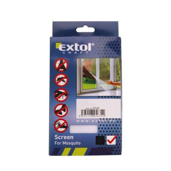 Szúnyogháló 100x130cm fehér poliészter