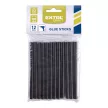 Extol Craft ragasztóstift készlet, fekete színű; 12db, 100×7,2mm, bliszteren