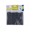 Extol Craft ragasztóstift készlet, fekete színű; 12db, 100×11mm, bliszteren