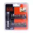 Black+Decker csavarozó készlet A7074-XJ 21 részes