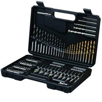   Black+Decker 109 részes titánium fúrószár és csavarozó készlet A7200-XJ