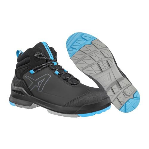Albatros Taraval Black/Blue Mid S3L ESD FO SR munkavédelmi bakancs Fekete/Kék - 47