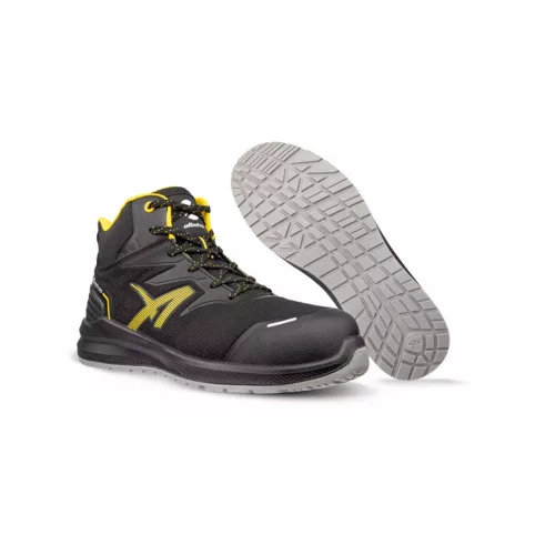 Albatros DALTON Blk Yellow Mid S3L ESD FO SR munkavédelmi bakancs fekete/sárga-36