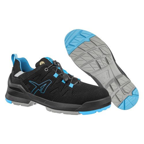 Albatros Fastpack Black/Blue Low S1PL ESD FO SR munkavédelmi cipő Fekete/Kék - 36