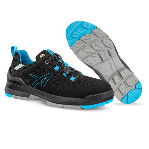 Albatros Fastpack Black/Blue XW Low S1PL ESD FO SR munkavédelmi cipő Fekete/Kék - 39