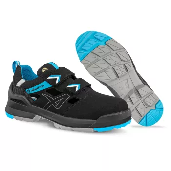   Albatros Forge Air Black/Blue XW Low S1 ESD FO SR munkavédelmi szandál Fekete/Kék - 36