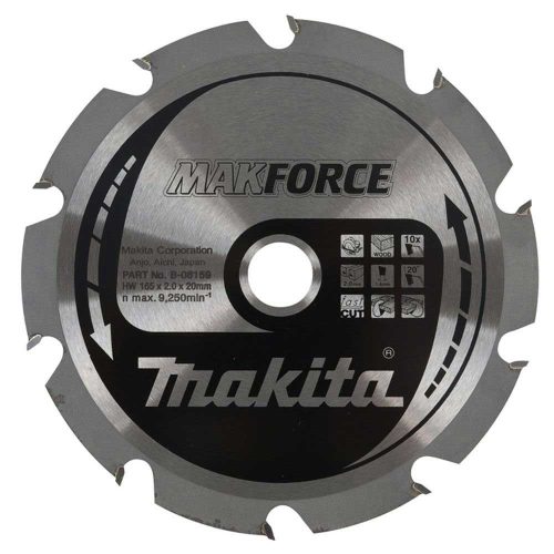 Makita körfűrészlap Z10 165x20mm (b-02917)