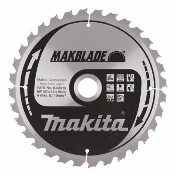 Makita Makblade körfűrészlap fához 250x30x2,4mm 32 fog