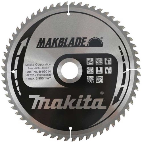 Makita körfurészlap Makblade 255x30mm Z60