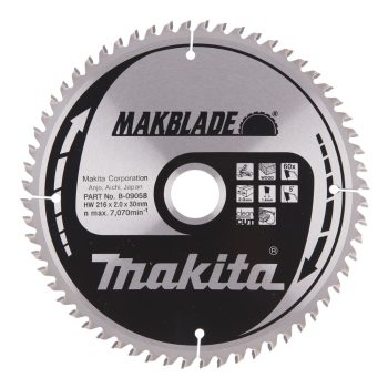 Makita Makblade körfűrészlap fához 216x30x2mm 60 fog