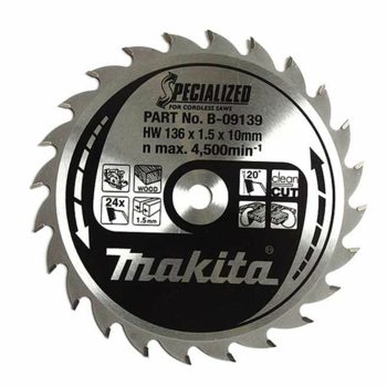   Makita körfűrészlap akkus géppel, fához 136x10x1,5mm 24 fog