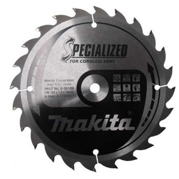   Makita körfűrészlap akkus géppel, fához 165x10x1,5mm 24 fog