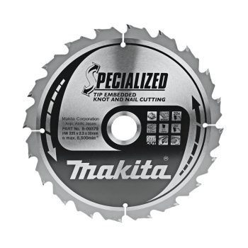   Makita körfűrészlap szöges és csomós fáhóz 235x30x2,3mm 20 fog